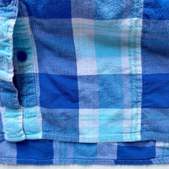 White Stag Blue Plaid Women's Short Sleeve Camp
Shirt - Picture 7 of 12